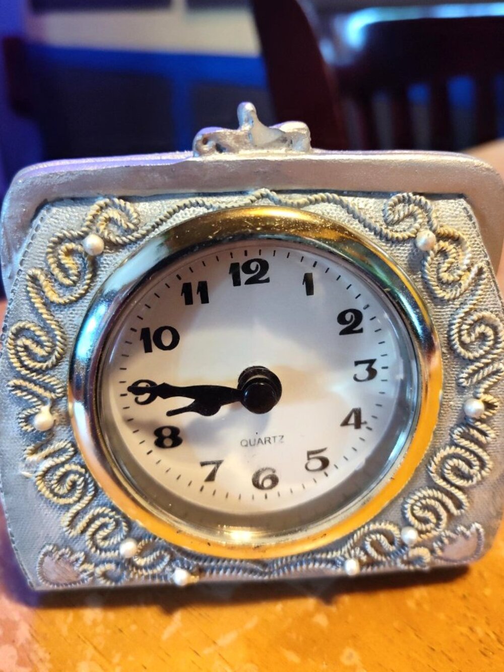 Purse clock, nice for small areas SHIPS FREE